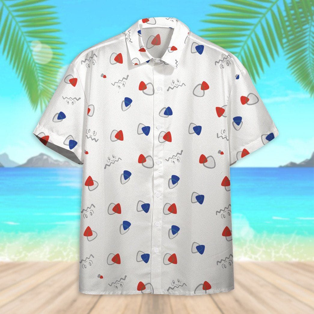 Pokemon Hawaiian Shirt Togepi Egg Pattern White Hawaii Shirt Pokemon