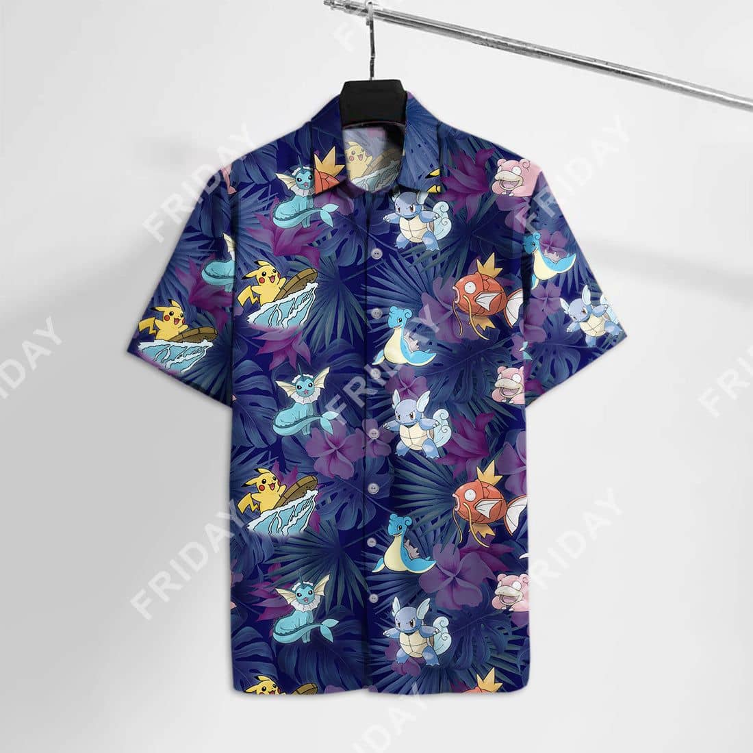 Pokemon Hawaiian T-Shirt Pokemon Pika Magikarp Hawaii Shirt Pokemon s