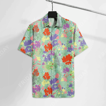 Pokemon Trendy Hawaiian Shirt Kecleon Pokemon Green Hawaii Pokemon Hawaii Shirt