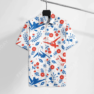 Pokemon Trendy Hawaiian Shirt Latias Latios Pokemon White Hawaii Pokemon Hawaii Shirt