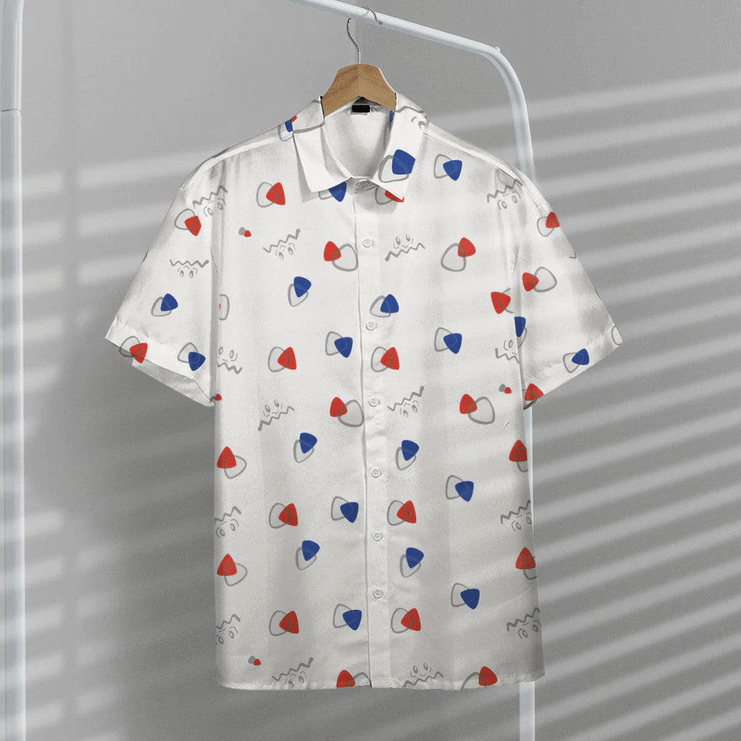 Pokemon Trendy Hawaiian Shirt Togepi Egg Pattern White Hawaii Shirt Pokemon