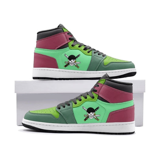 Roronoa Zoro Air Jordan 1 High Top Shoes SMZRAJ1 - Shoesmates