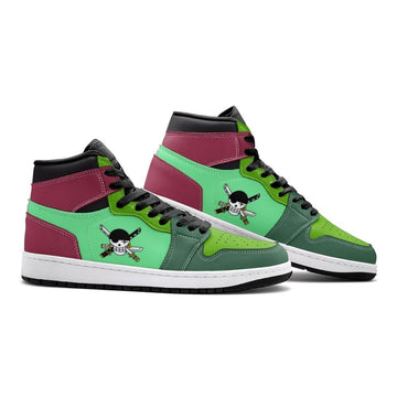 Roronoa Zoro One Piece Air Jordan 1 High Top Shoes - Shoesmates