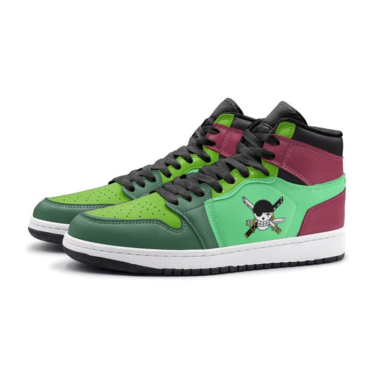 Roronoa Zoro One Piece Air Jordan 1 High Top Shoes - Shoesmates