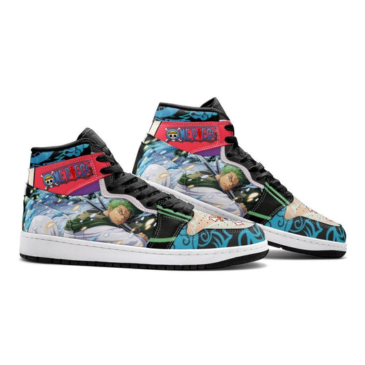 Roronoa Zoro Wano One Piece Air Jordan 1 High Top Shoes - Shoesmates