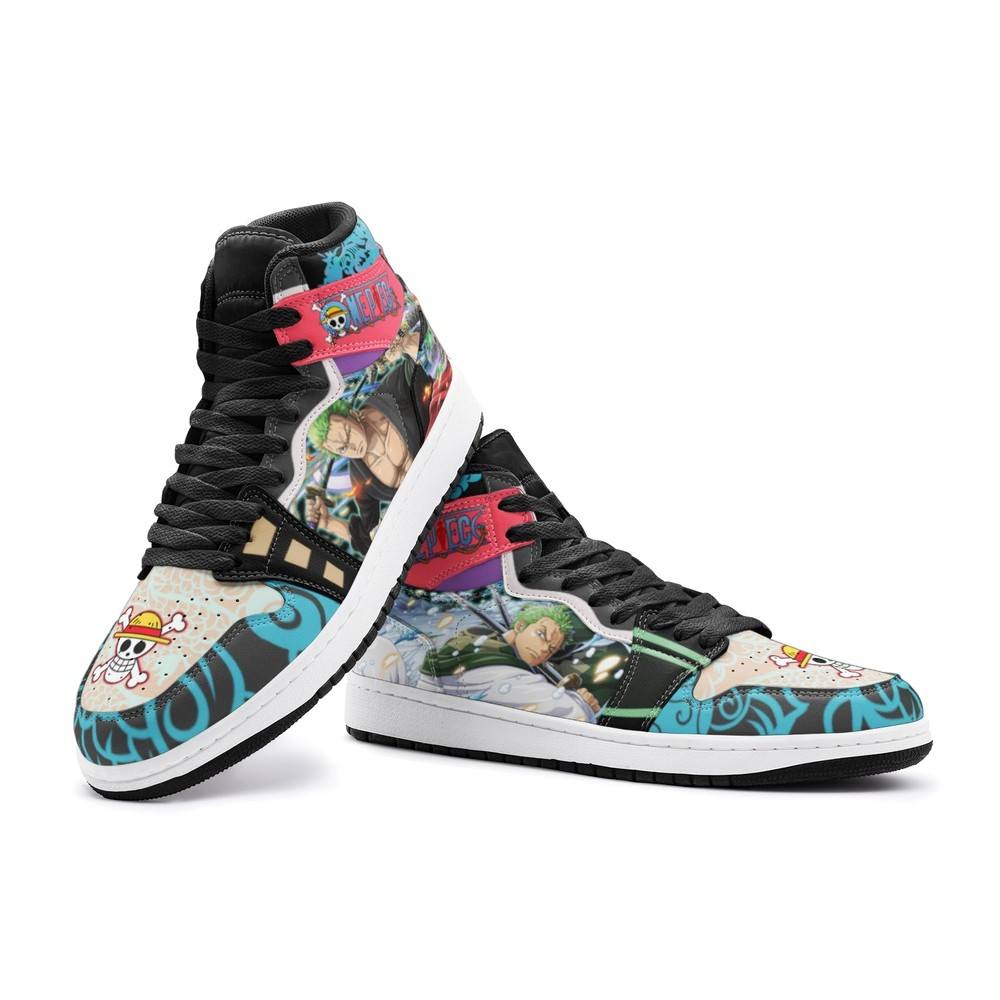 Roronoa Zoro Wano One Piece Air Jordan 1 High Top Shoes - Shoesmates