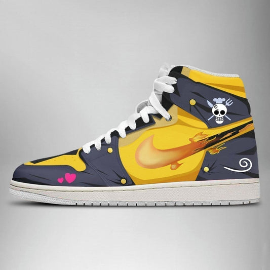 Sanji One Piece Air Jordan 1 High Top Shoes SMSOPA1 - Shoesmates