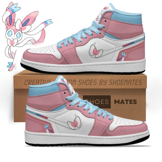 Slylyeon Pokemon Air Jordan 1 High Top Shoes