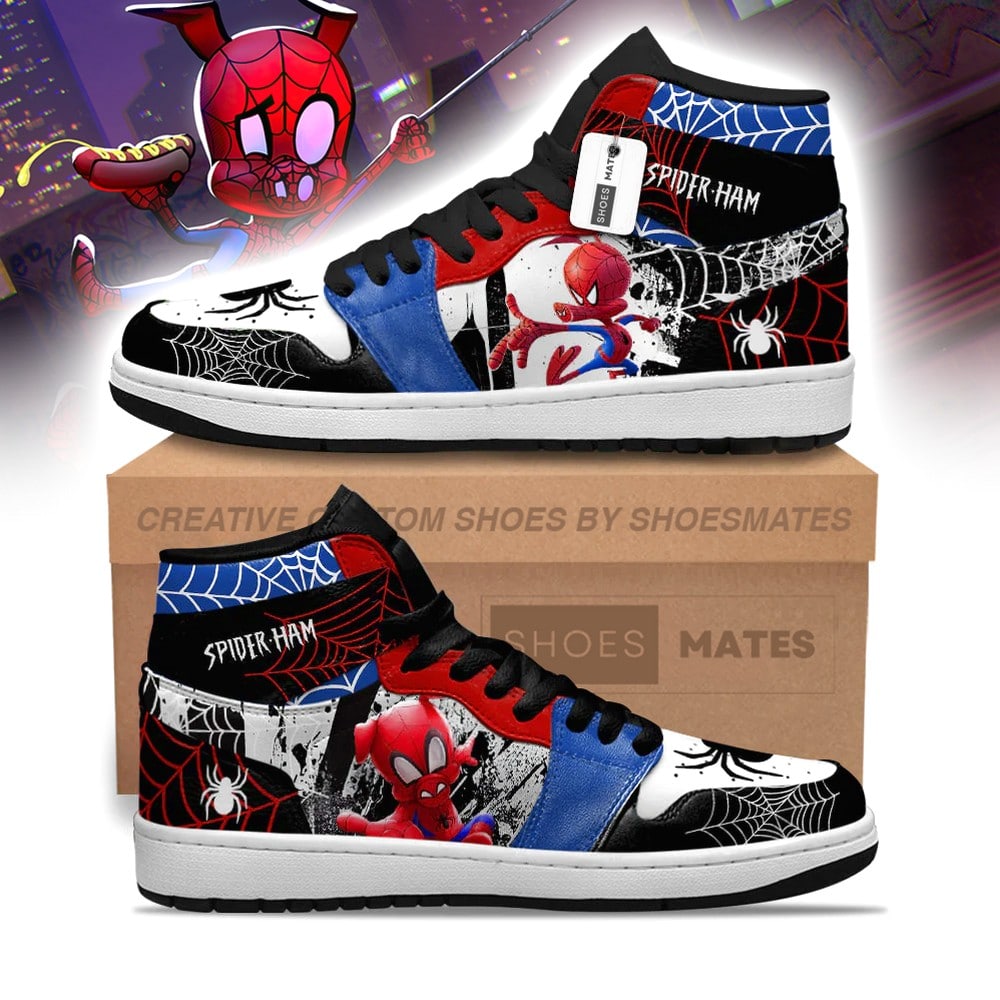 Spider-Ham Spider-Verse AJ1 High Top Shoes