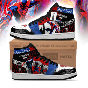 Spider-Man 2099 Spider-Verse AJ1 High Top Shoes