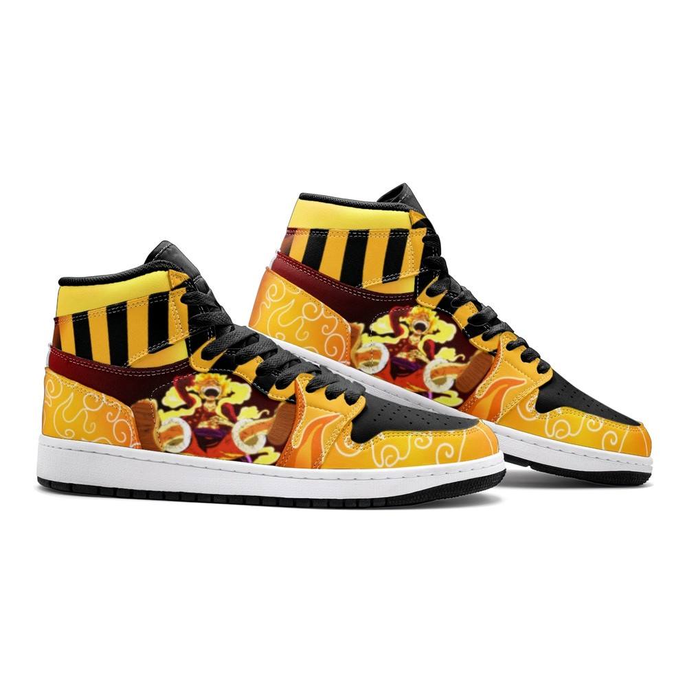 Sun God Luffy One Piece Air Jordan 1 High Top Shoes - Shoesmates