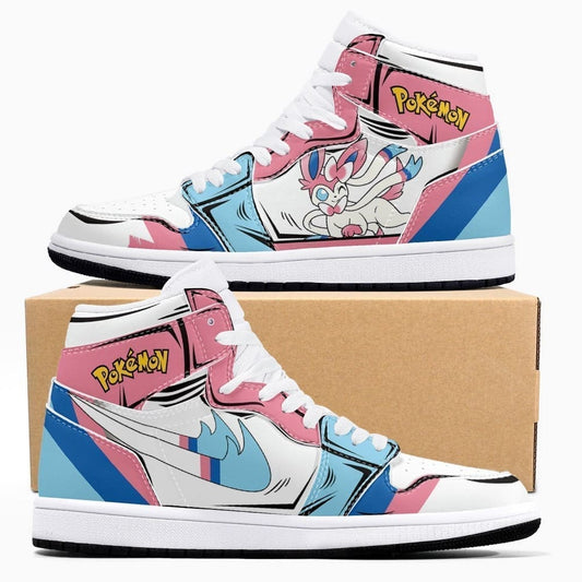 Sylveon Pokemon Air Jordan 1 High Top Shoes