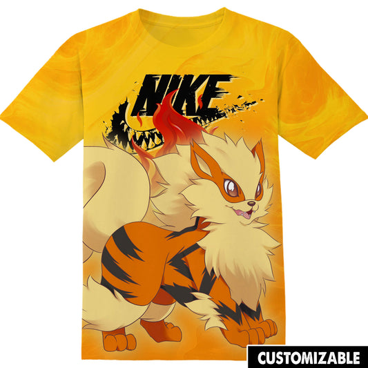 Gift For Anime Fan Arcanine Pokemon Fan Adult And Kid Tshirt HG