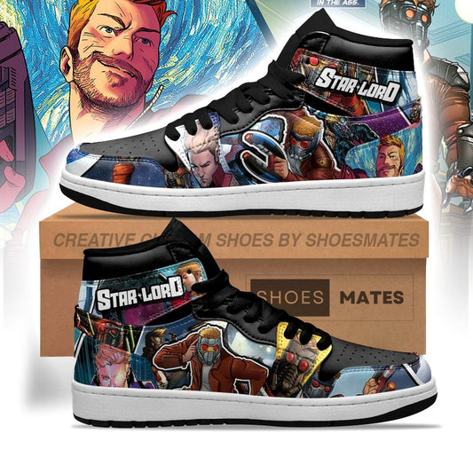 The Advengers Star Lord AJ1 High Top Shoes