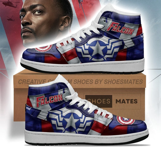 The Avengers Falcon AJ1 High Top Shoes