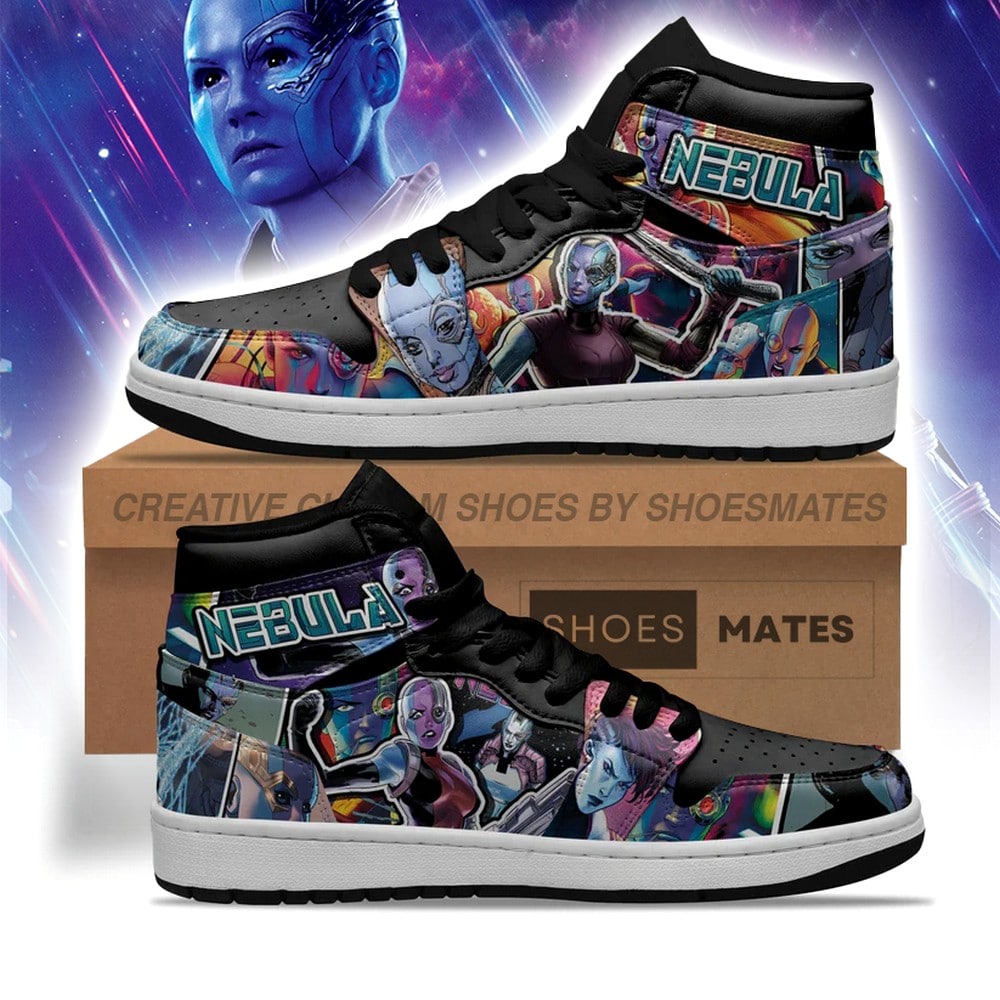 The Avengers Nebula AJ1 High Top Shoes