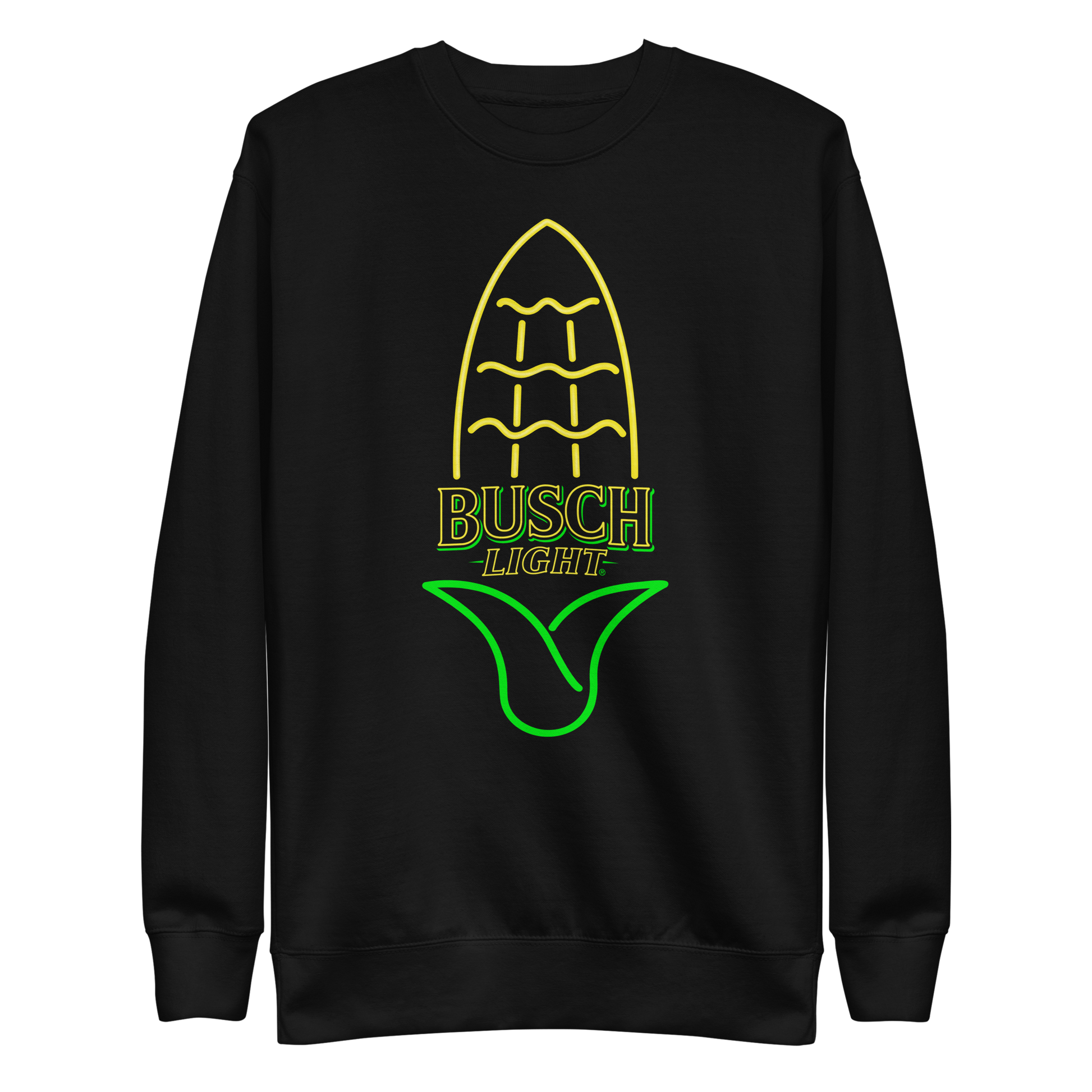 Busch Light Neon Corn Crewneck Sweatshirt