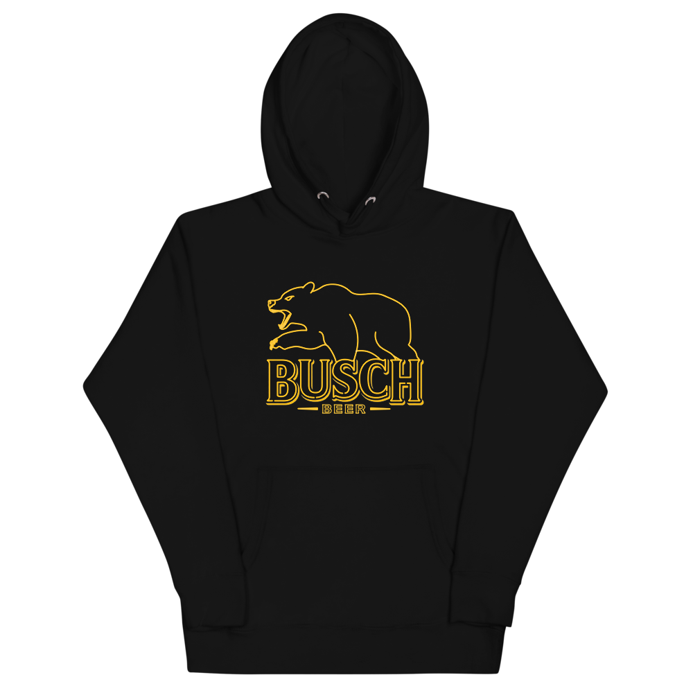 Busch Beer Bear Neon Sign Hoodie