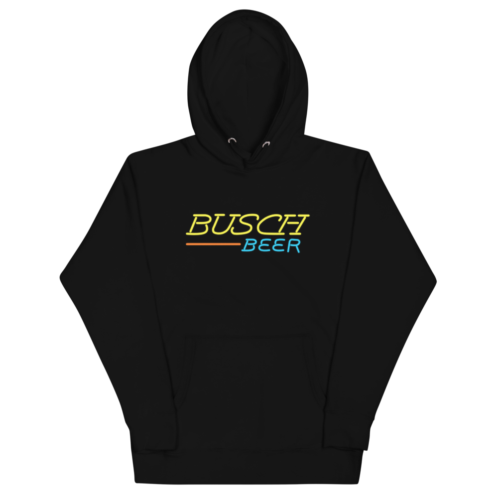 Busch Beer Vintage Neon Logo Hoodie