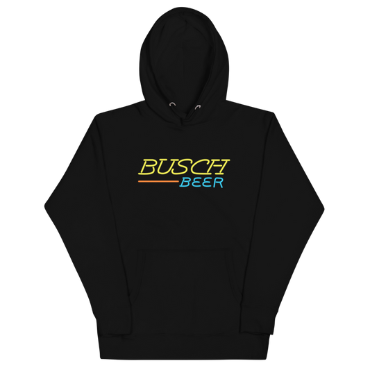 Busch Beer Vintage Neon Logo Hoodie