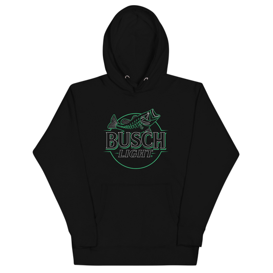 Busch Light Largemouth Bass Neon Sign Hoodie