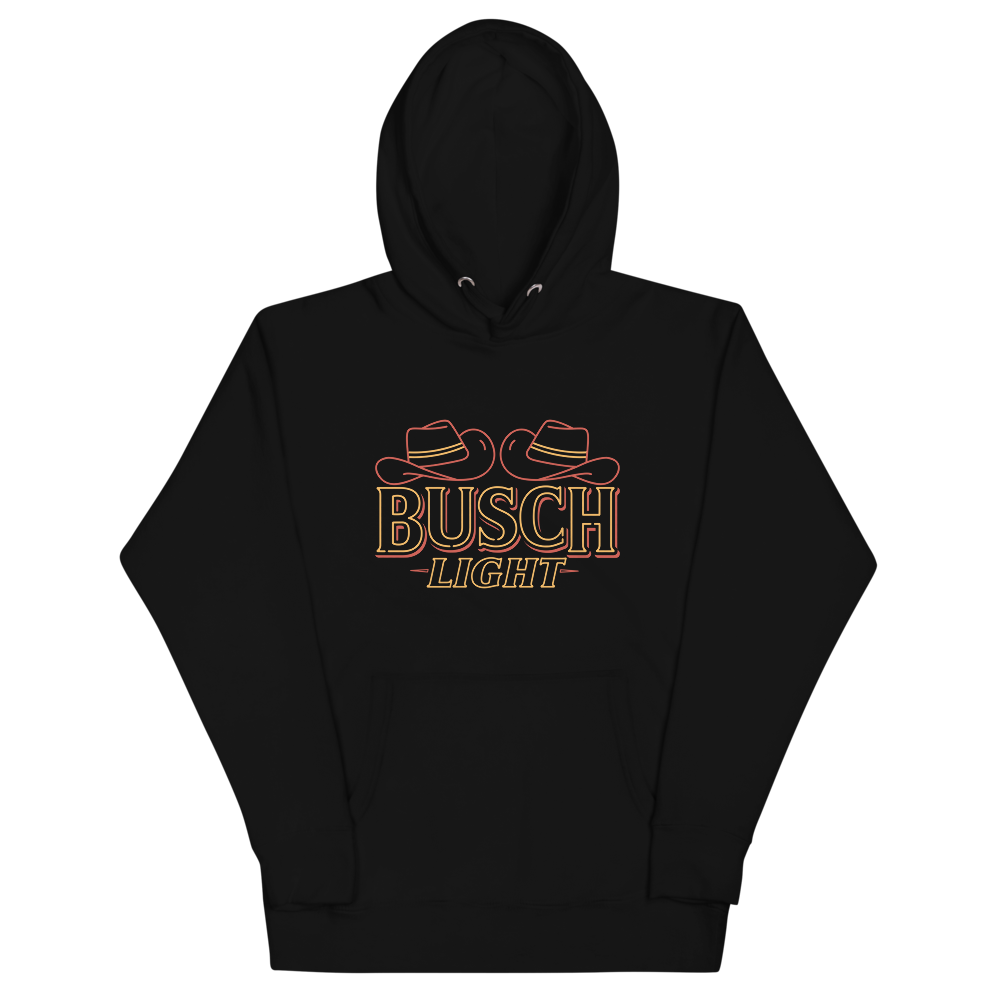 Busch Light Cowboy Hats Neon Sign Hoodie