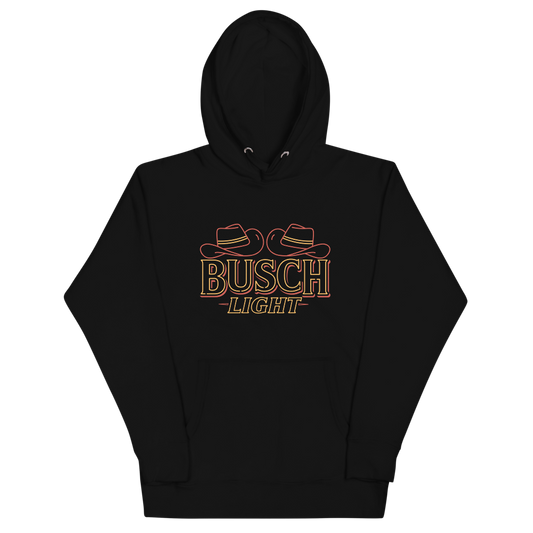 Busch Light Cowboy Hats Neon Sign Hoodie