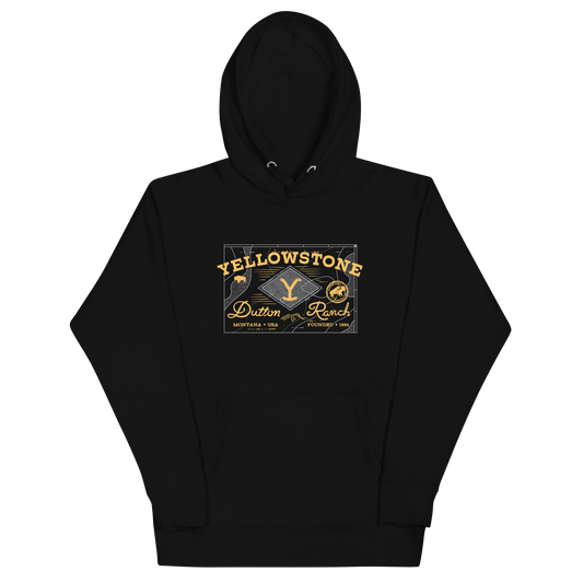 Yellowstone Dutton Ranch Badge Hoodie