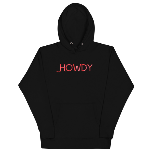 HOWDY Neon Sign Hoodie