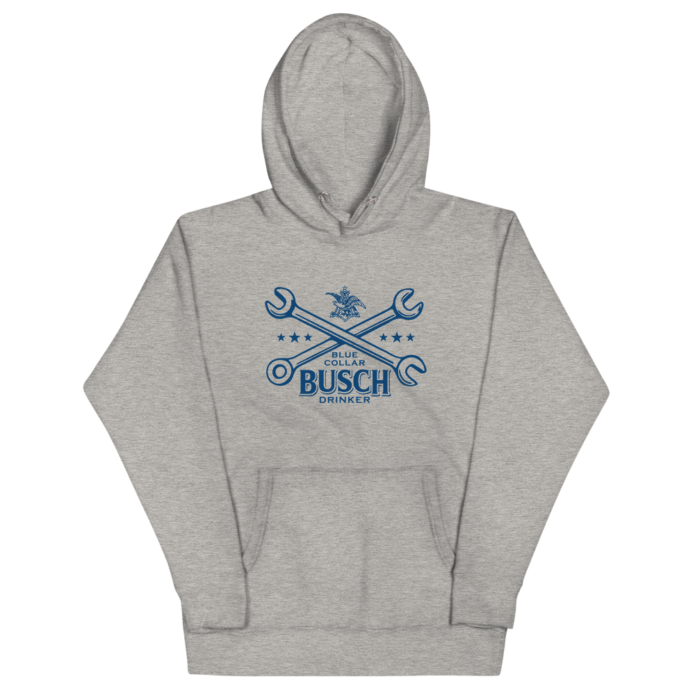 Blue Collar Busch Beer Drinker Hoodie