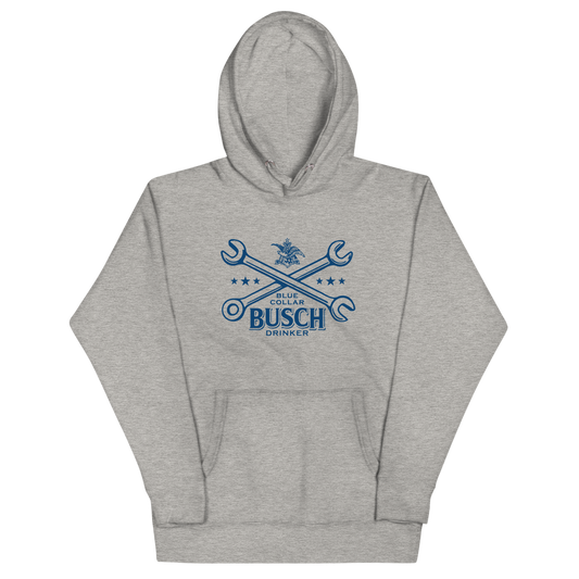 Blue Collar Busch Beer Drinker Hoodie