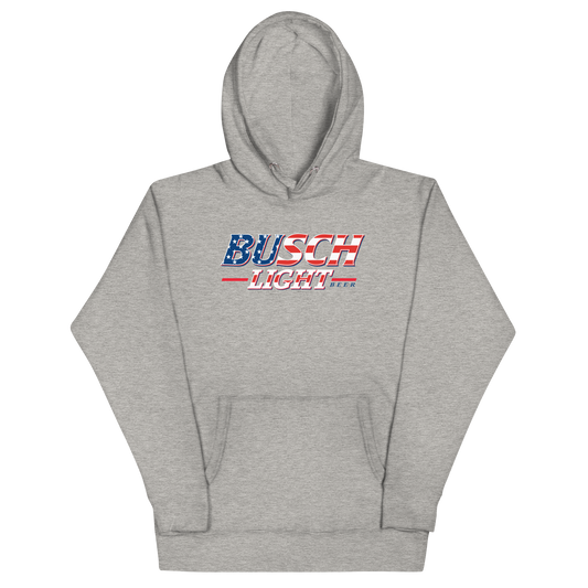 Busch Light '90s USA Flag Logo Hoodie