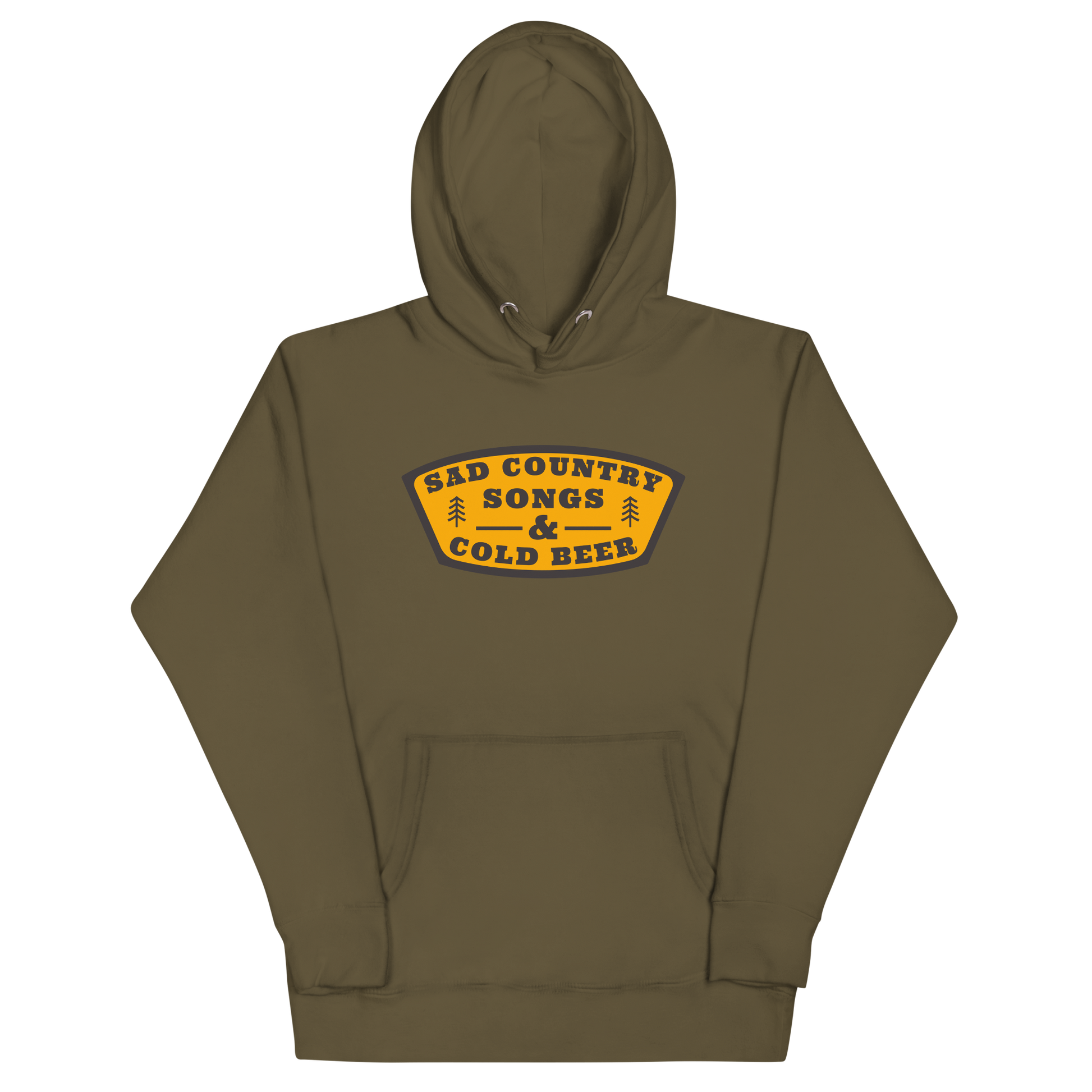 Sad Country Songs & Cold Beer Emblem Hoodie