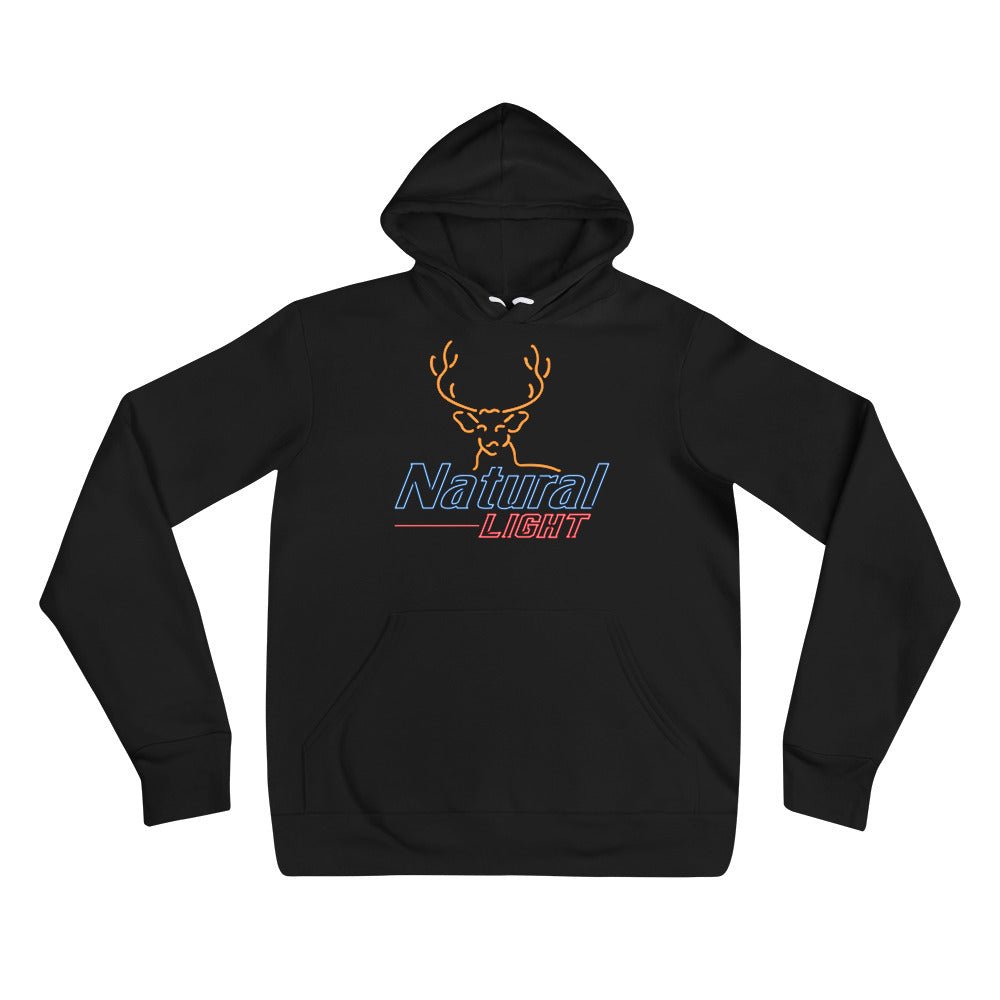 Natural Light Neon Deer Hoodie