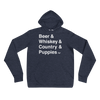 Beer & Whiskey & Country & Puppies Hoodie