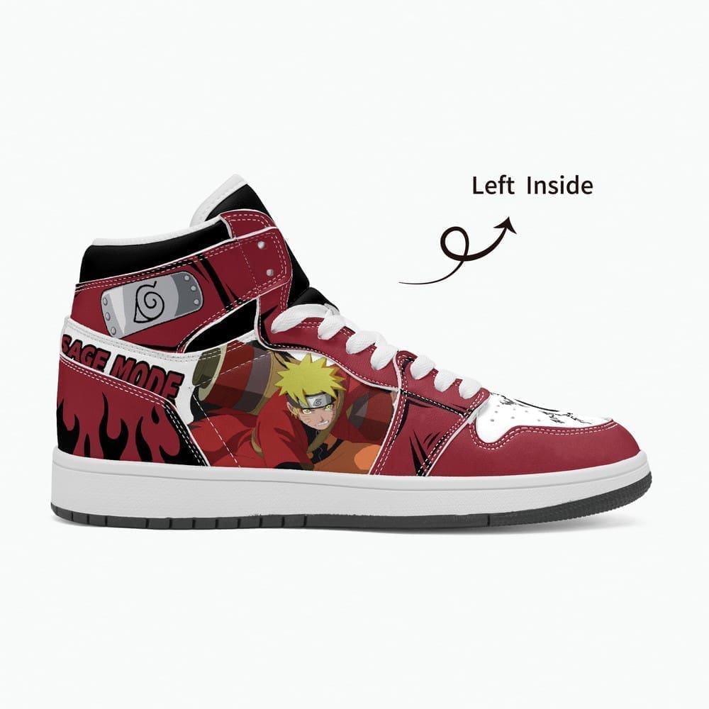 Uzumaki Naruto Air Jordan 1 High Top Shoes