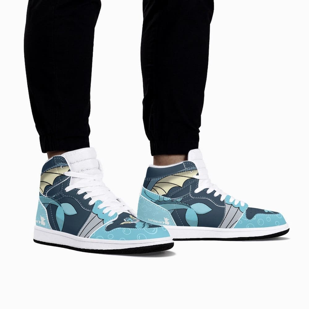 Vaporeon Pokemon Air Jordan 1 High Top Shoes