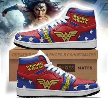 Wonder Woman AJ1 High Top Shoes