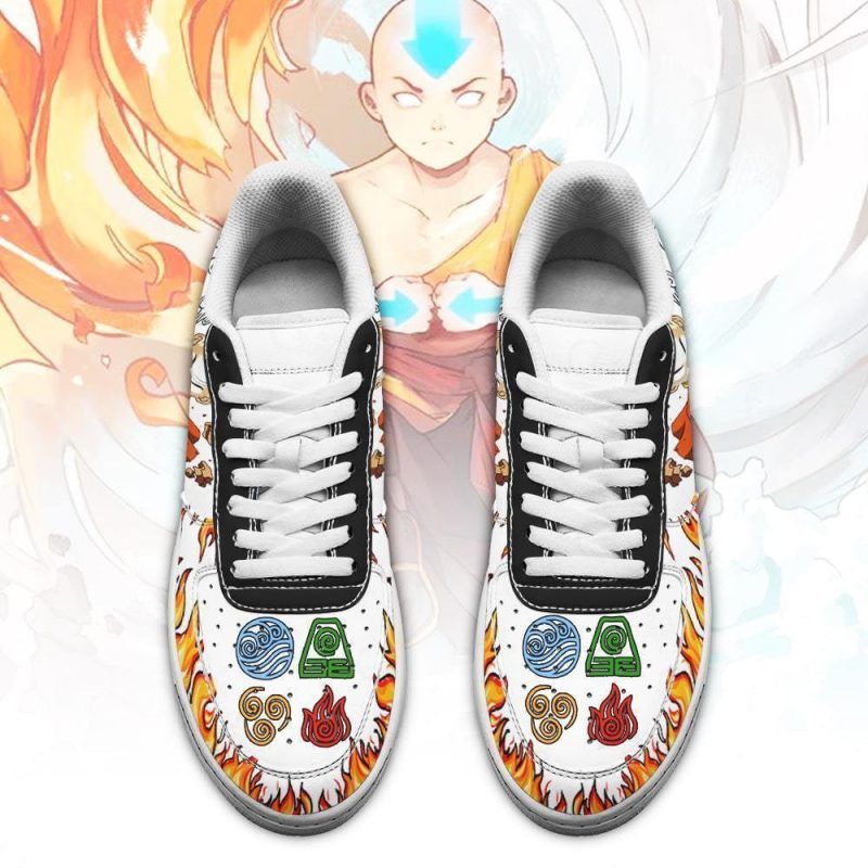 Aang Avatar Air Sneakers NAF Four Nation Tribe - Image 2