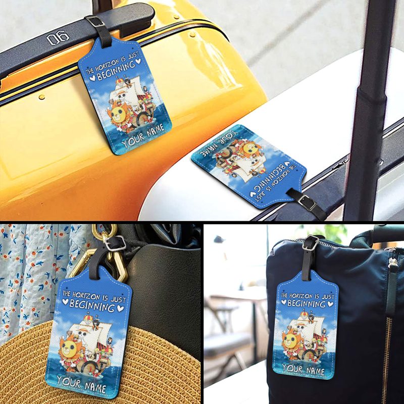 The Horizon Is Just The Beginning - One Piece Personalized Luggage Tag - Image 3