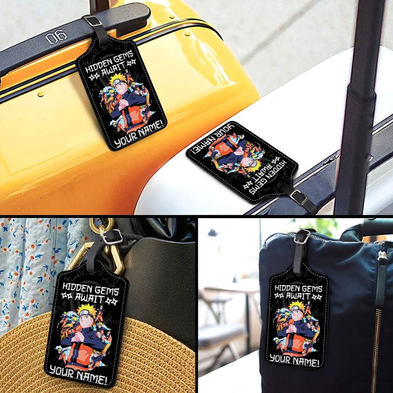 Hidden Gems Await - Naruto Personalized Luggage Tag - Image 3