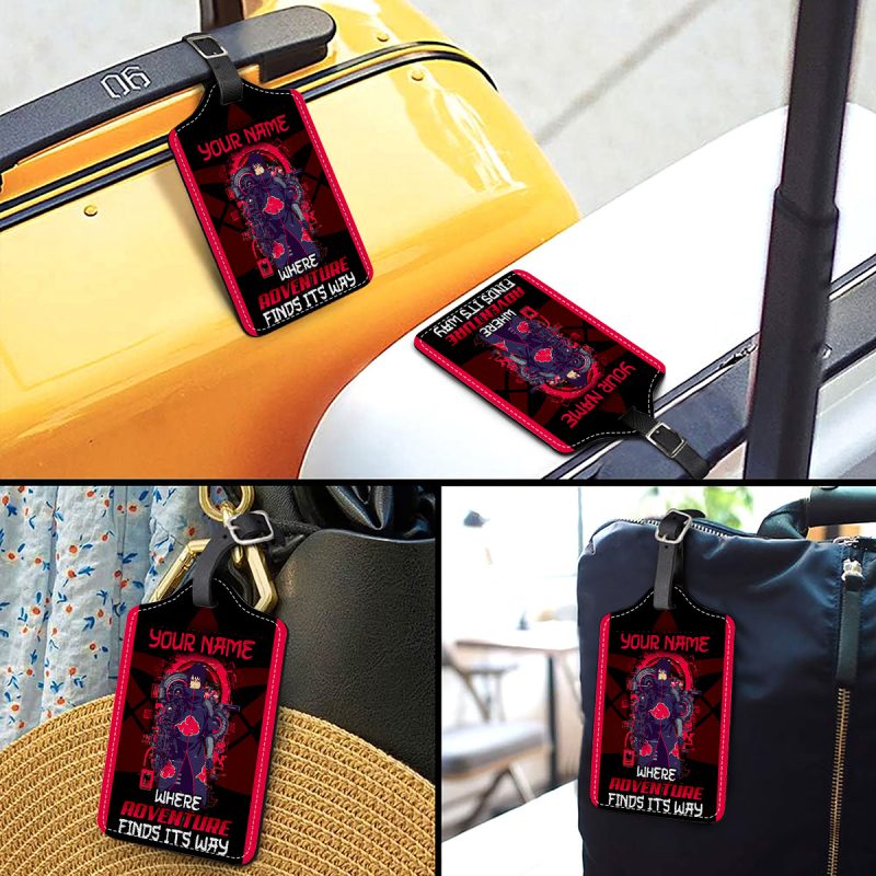 Where Adventure Finds Its Way - Naruto Personalized Luggage Tag - Image 3