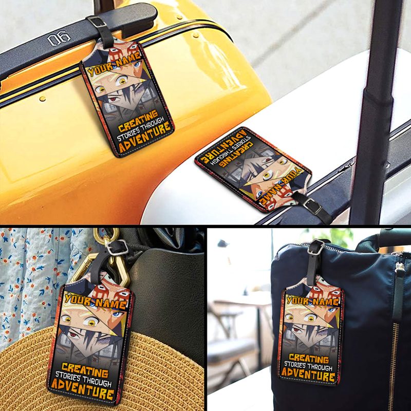 Creating Stories Through Adventure - Naruto Personalized Luggage Tag - Image 3