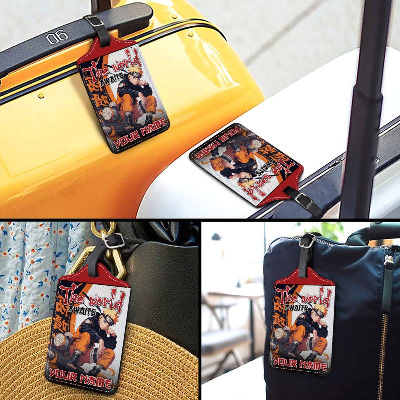 The World Awaits - Naruto Personalized Luggage Tag - Image 3