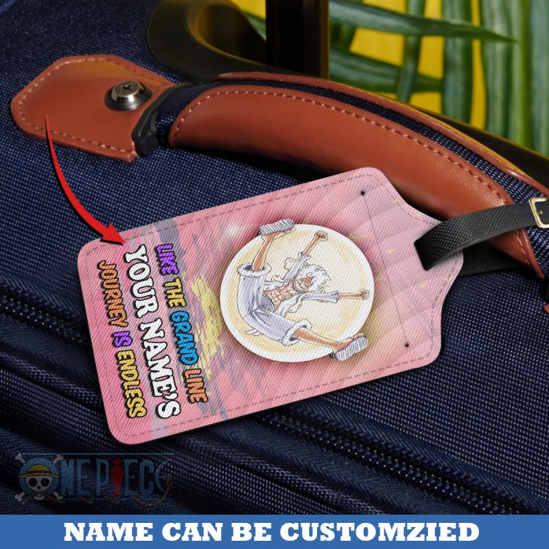 Like The Grand Line Your Journey Is Endless - One Piece Personalized Luggage Tag - Image 2