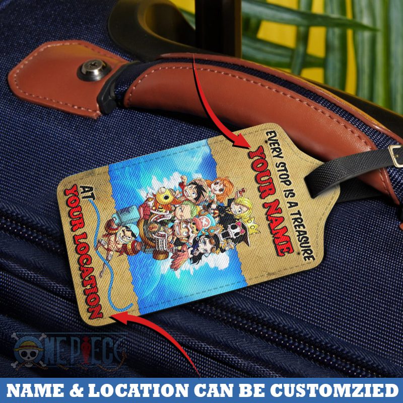 Every Stop Is A Treasure - One Piece Personalized Luggage Tag - Image 2