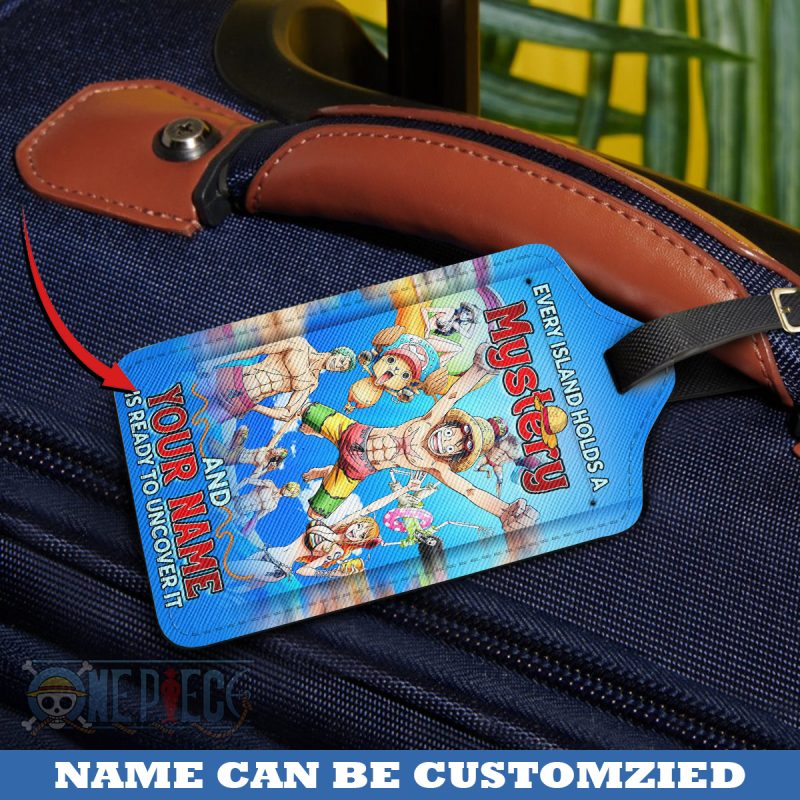 Every Island Holds A Mystery- One Piece Personalized Luggage Tag - Image 2