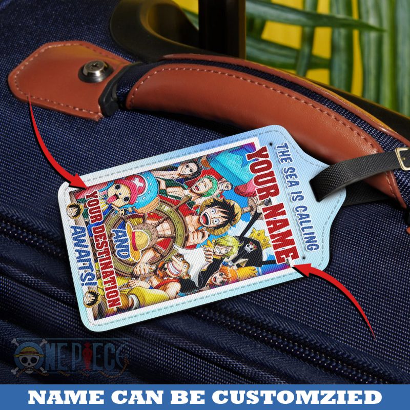 The Sea Is Calling - One Piece Personalized Luggage Tag - Image 2