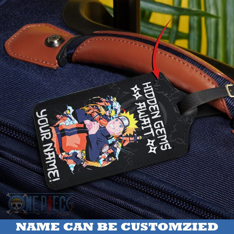 Hidden Gems Await - Naruto Personalized Luggage Tag - Image 2