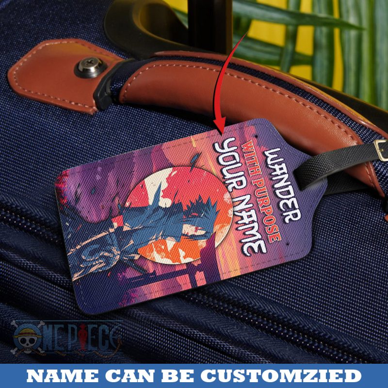 Wander With Purpose - Naruto Personalized Luggage Tag - Image 2